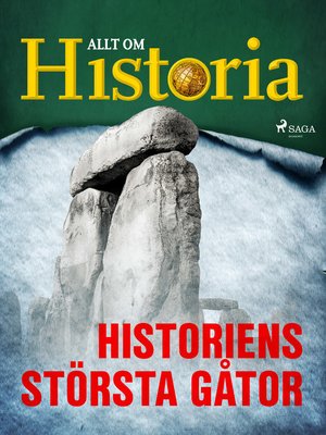 cover image of Historiens största gåtor